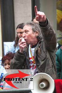Click for more images of protest