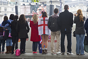 Royal Wedding from Trafalgar Square